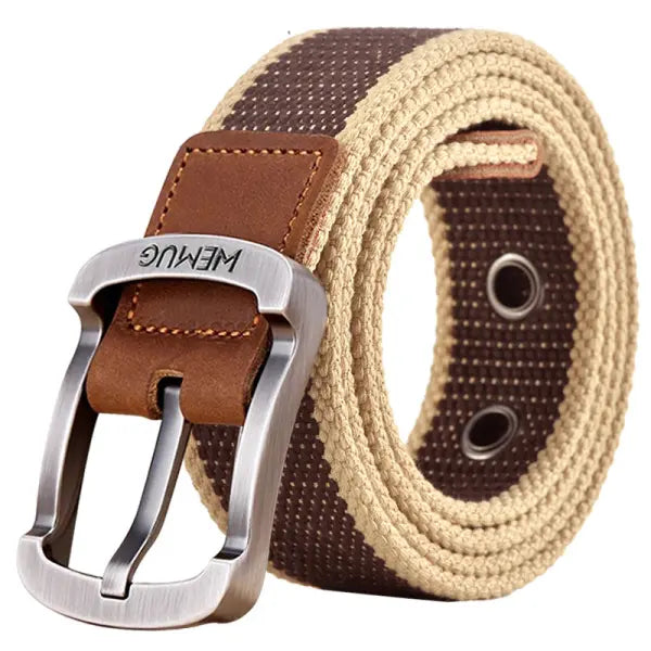 Men's Outdoor Casual Canvas Pin Buckle Belt - 23254