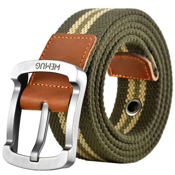 Men's Outdoor Casual Canvas Pin Buckle Belt - 23254