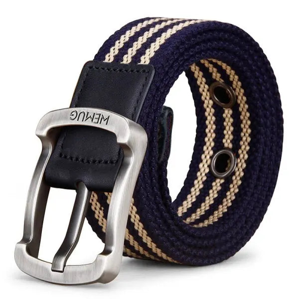 Men's Outdoor Casual Canvas Pin Buckle Belt - 23254