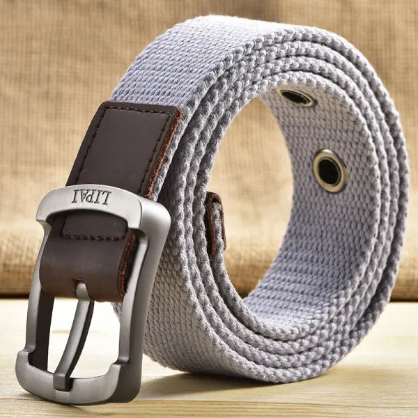 Men's Outdoor Casual Canvas Pin Buckle Belt - 23254