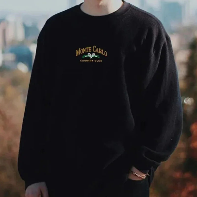 Vintage Unisex Monte Carlo Country Club Sweatshirt - 23522