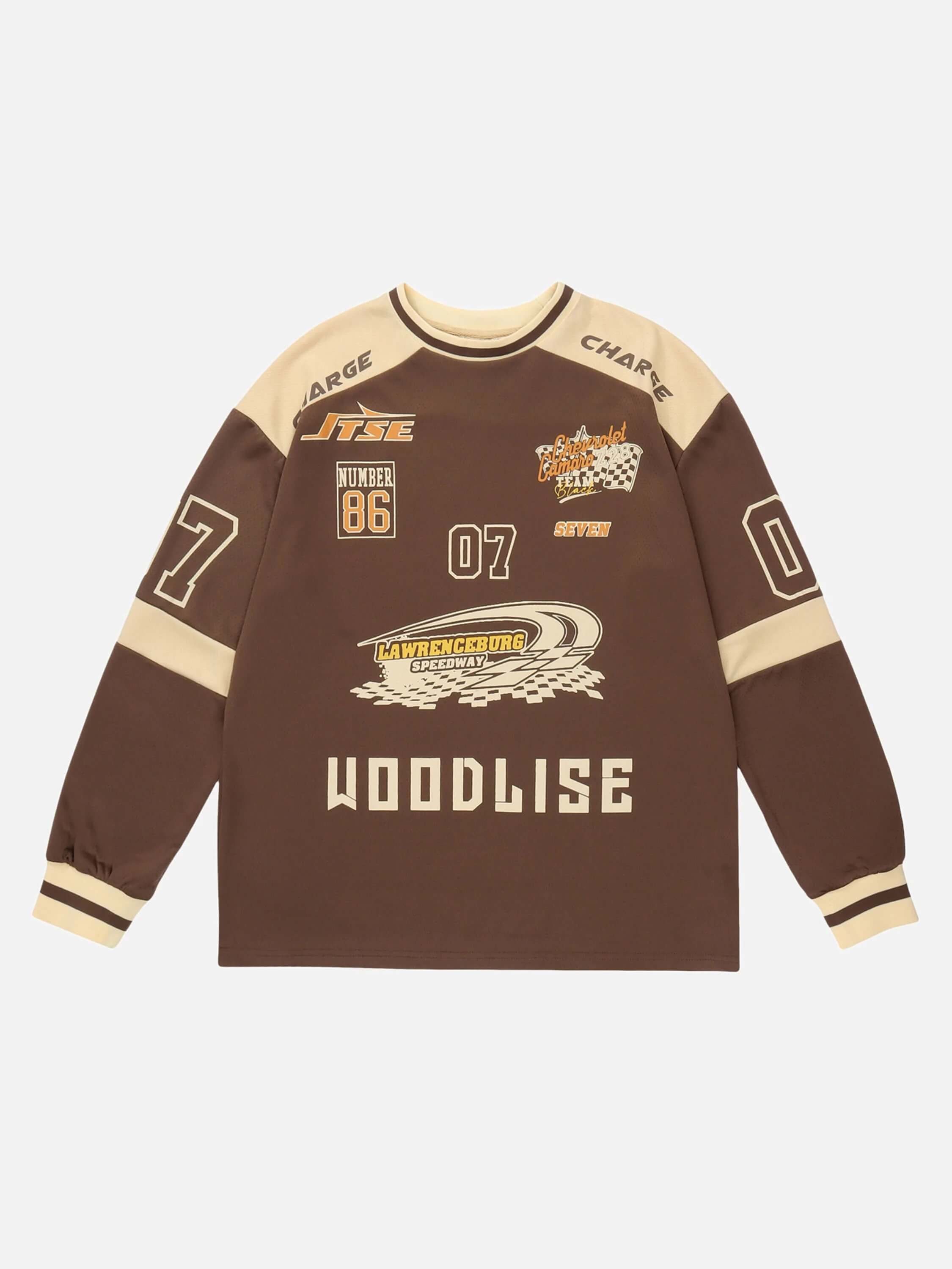 American Retro Style Long Sleeve T-Shirt-2232