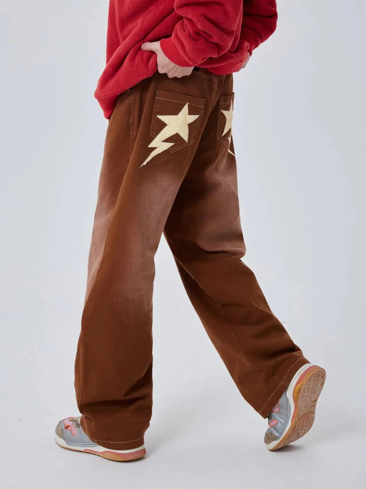 American High Street Star Embroidered Jeans-2216