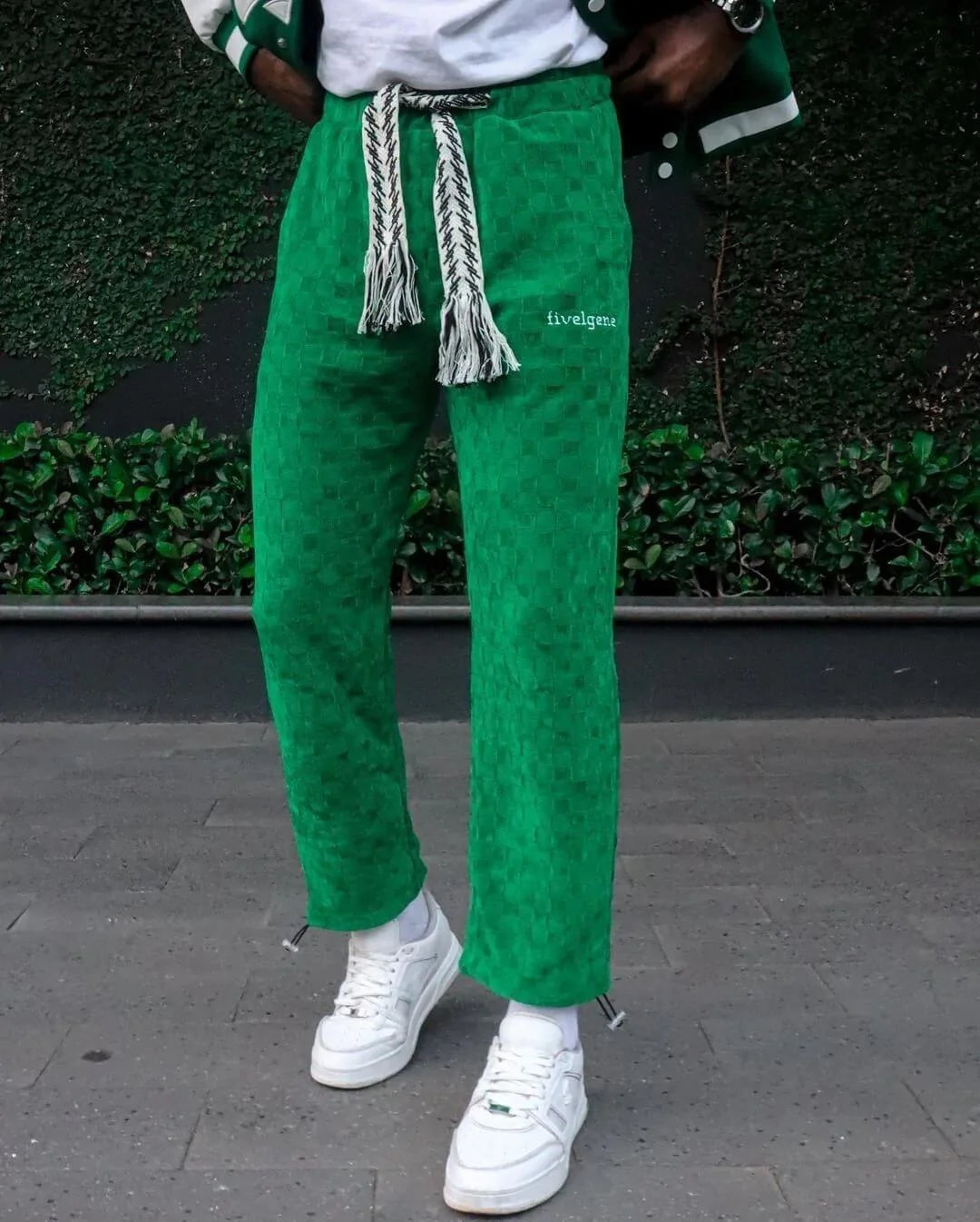 American High Waist Straight Cotton Loose Wide Leg Pants-2228