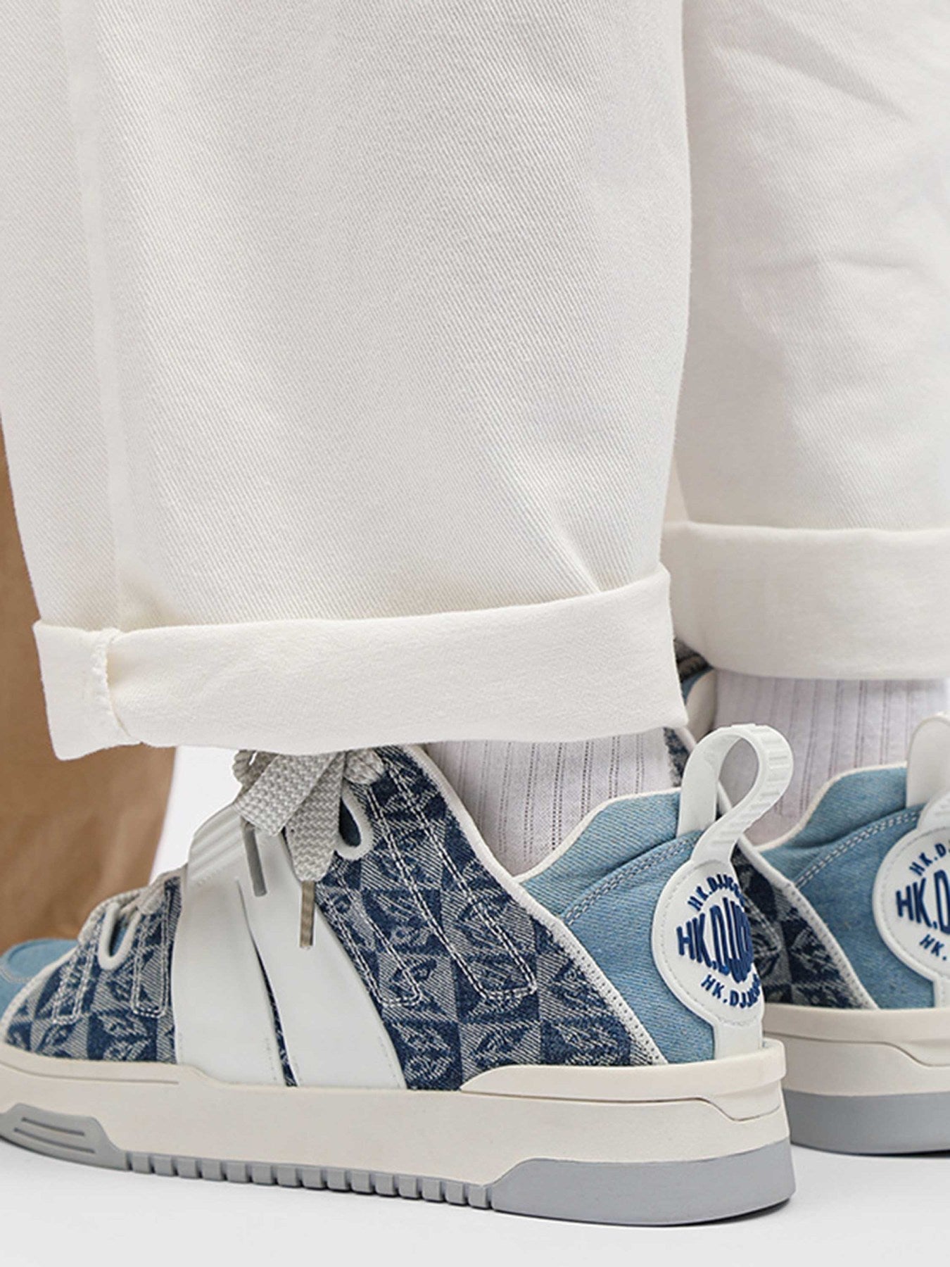 Denim Fabric Elements Fashion Board Shoes Couple Models - 23377