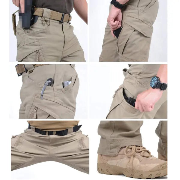 Men's Multi-pocket Tactical Waterproof Hiking CargoPants - 23249