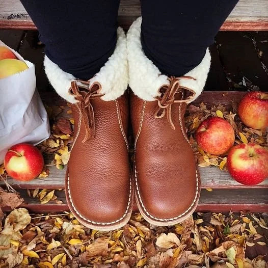 Last Day 49% OFF - Vintage Buttery-Soft Waterproof Wool Lining Boots - WM23012