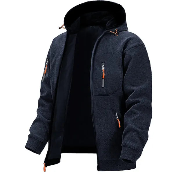 Men's Daily Casual Zip Hoodie Outerwear Streetwear Hoodies - 23332