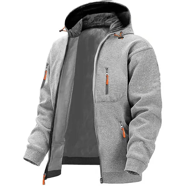 Men's Daily Casual Zip Hoodie Outerwear Streetwear Hoodies - 23332