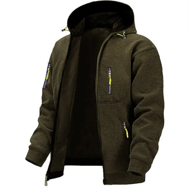 Men's Daily Casual Zip Hoodie Outerwear Streetwear Hoodies - 23332