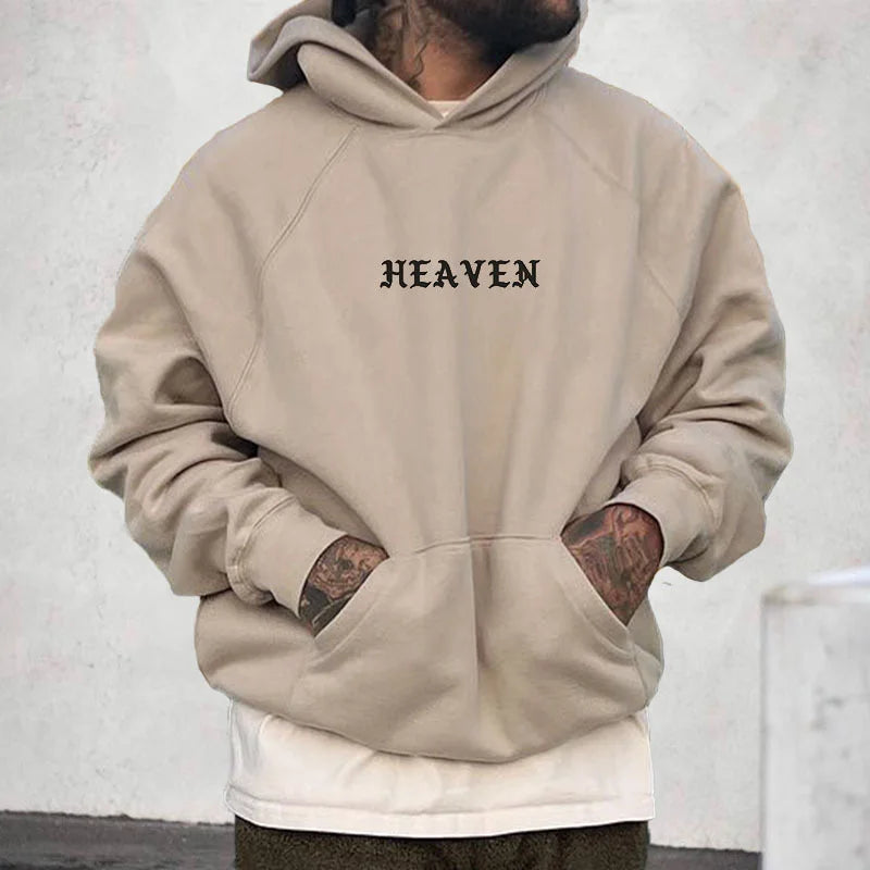 Men's Faith 'HEAVEN' Print Casual Pullover Sweatshirt - 23404