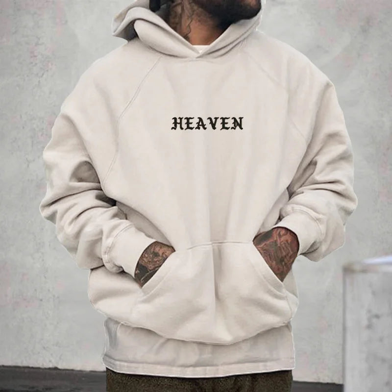 Men's Faith 'HEAVEN' Print Casual Pullover Sweatshirt - 23404