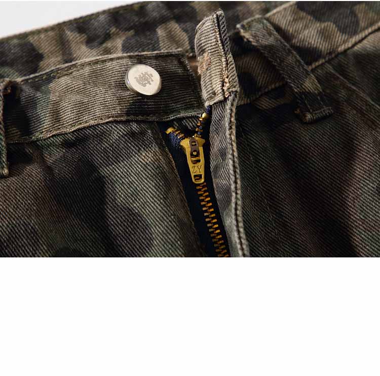 American Street Camouflage Straight Jeans - 23125