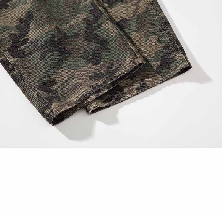 American Street Camouflage Straight Jeans - 23125