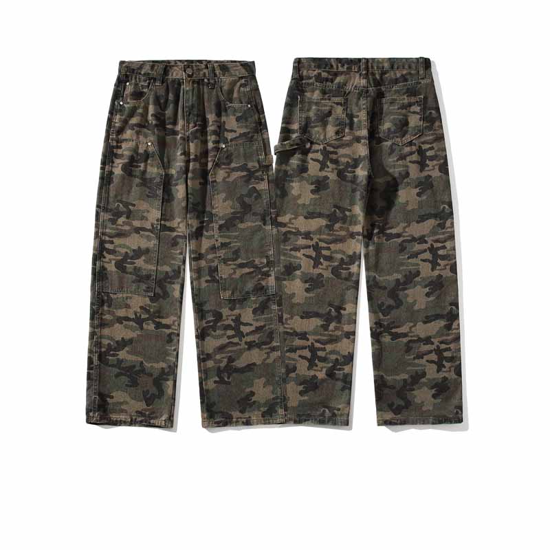 American Street Camouflage Straight Jeans - 23125