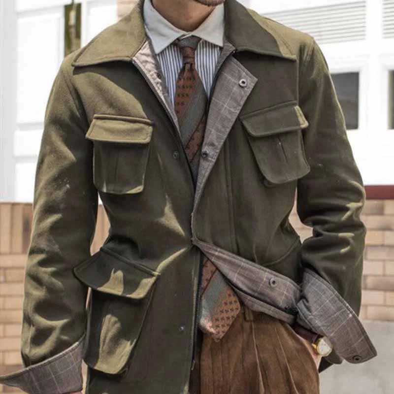 Men's Jacket Vintage Hunting Jacket - 23318