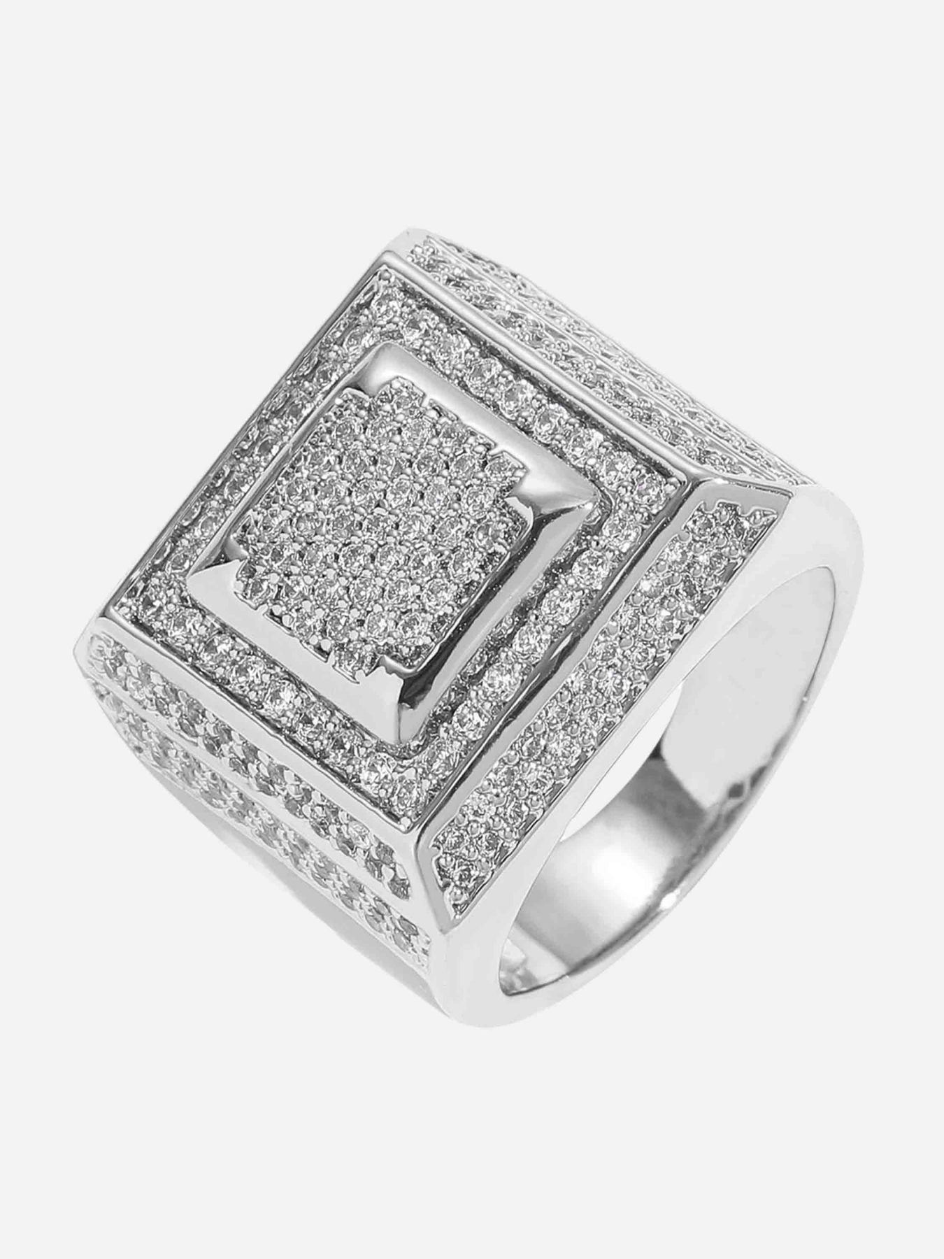 Hip Hop Zirconia Ring - 2395