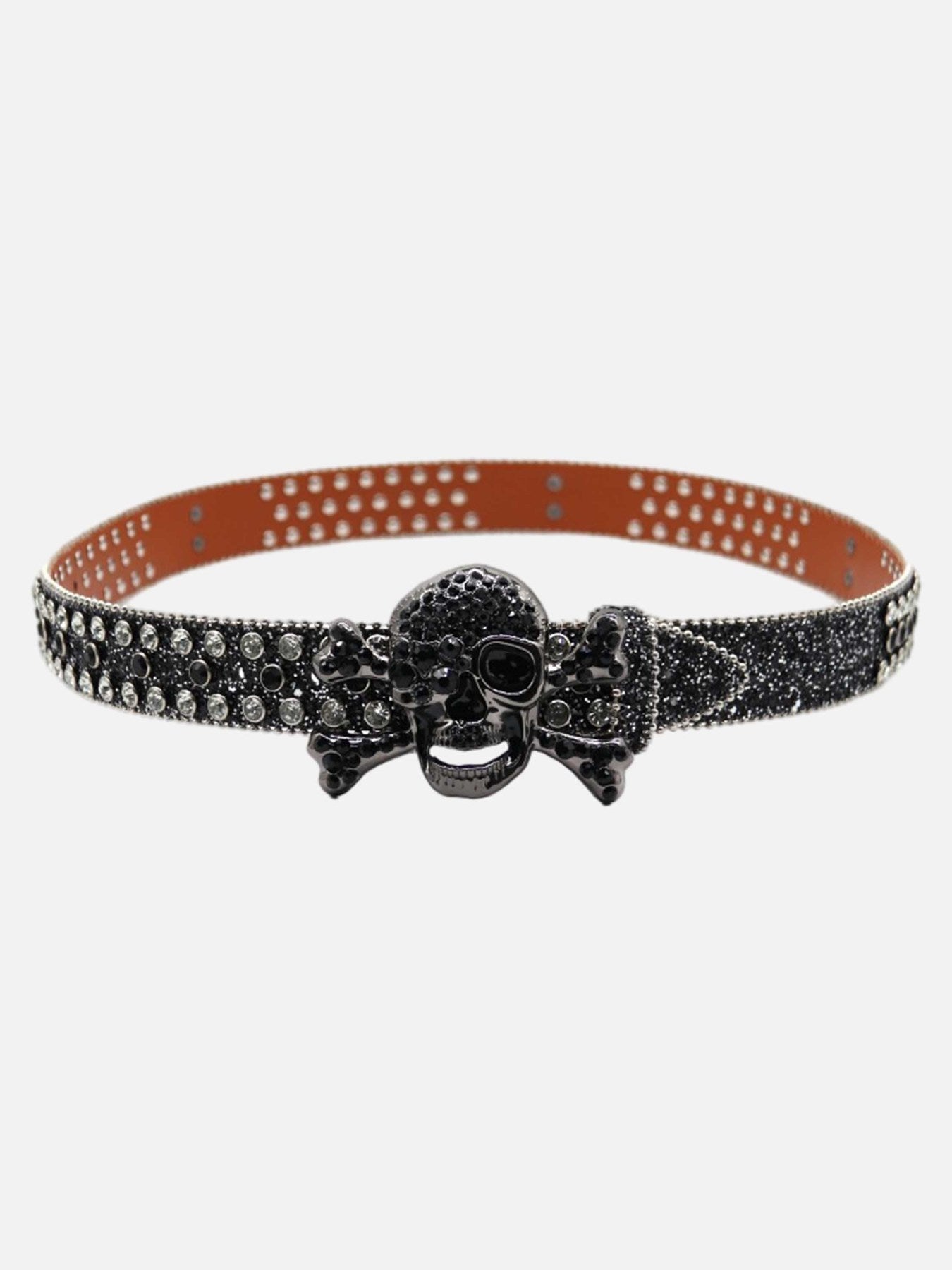 Skull Rhinestone Belt - 2344