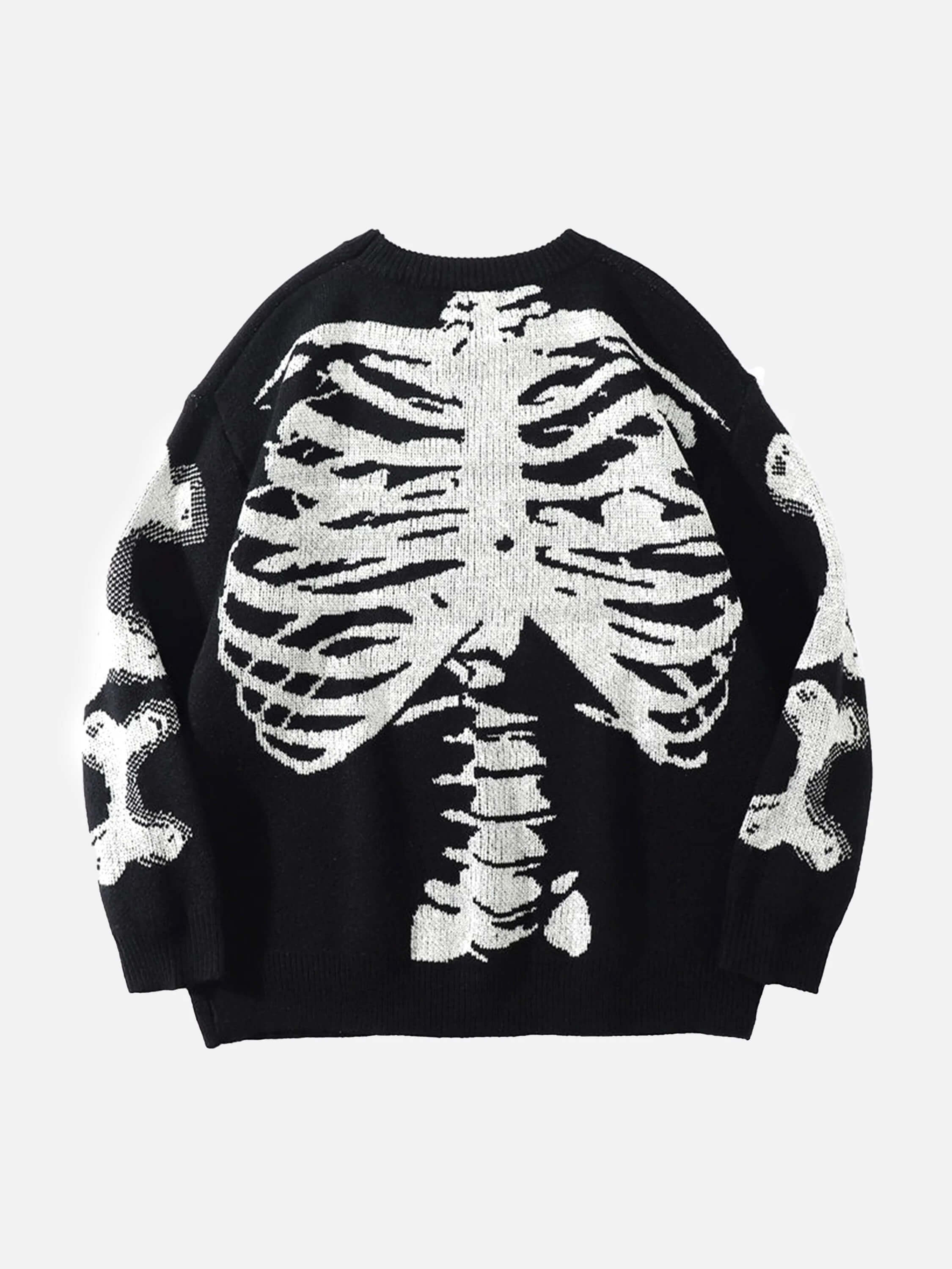 The Mudroads Skeleton Pattern Knit Sweater-2226