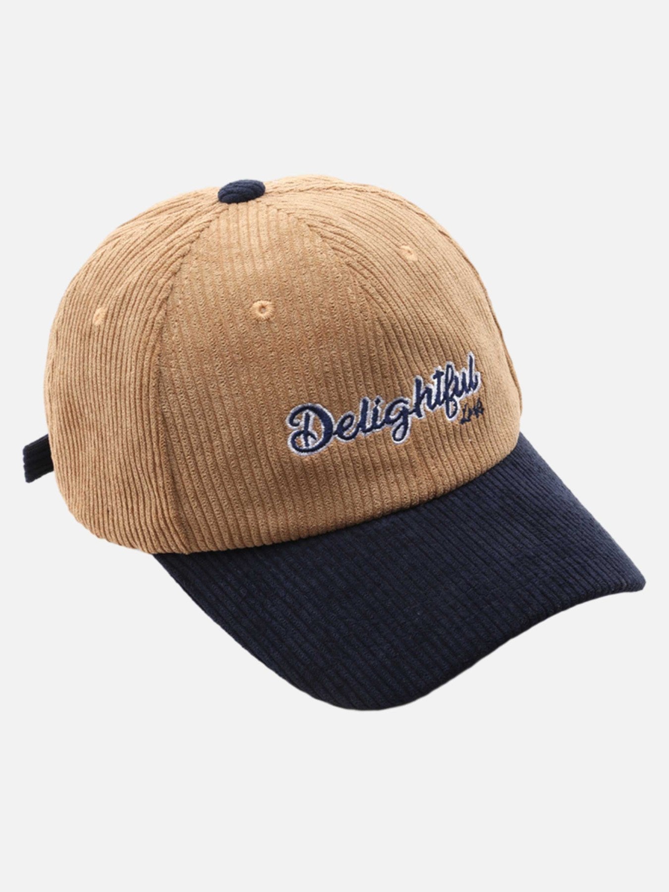 Corduroy Colorblocked Cap - 2352