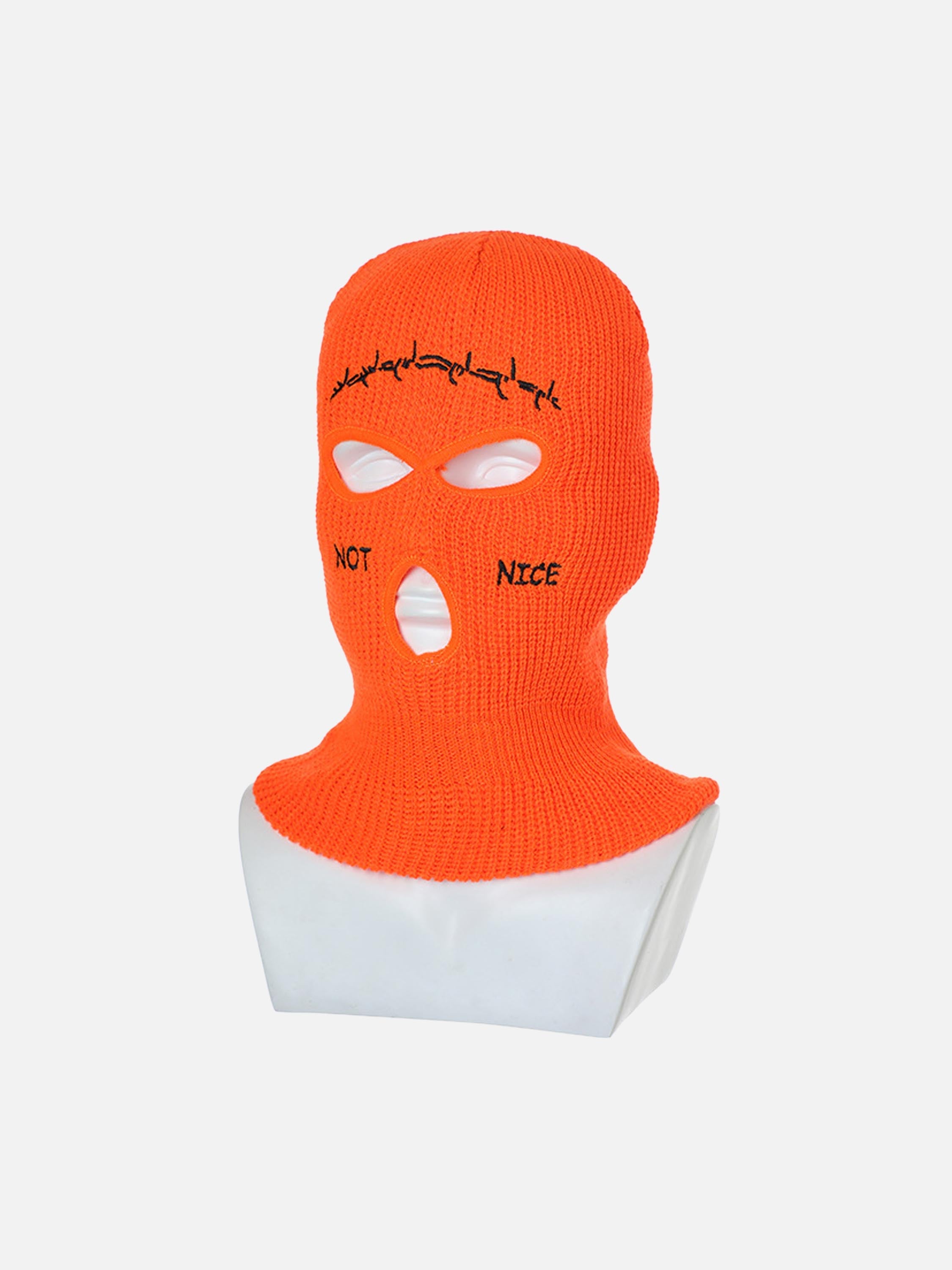 Retro Hip-hop Fun Knitted Warm Ear Protection Mask Headgear - 2361