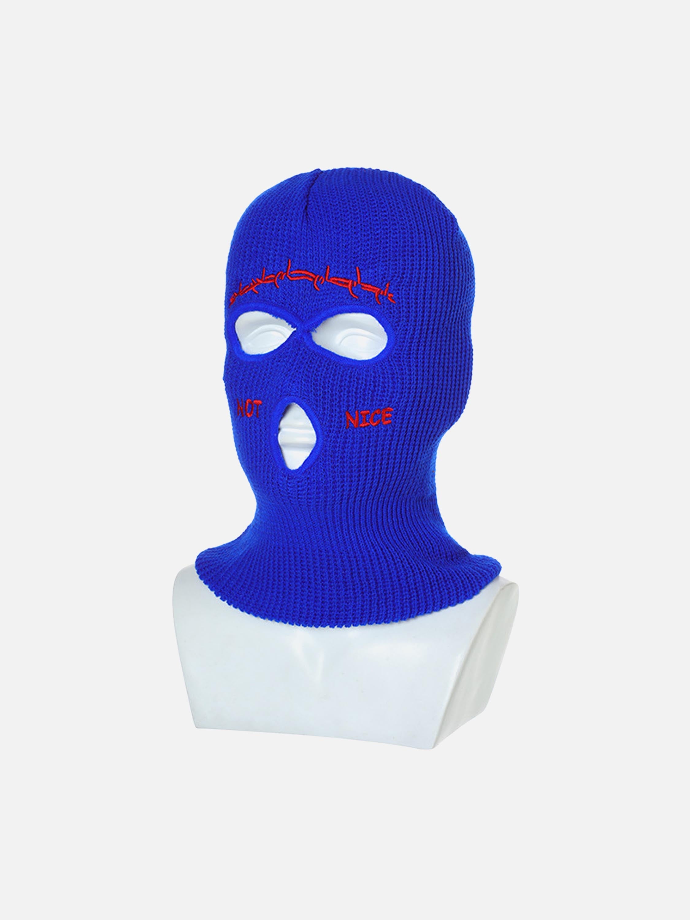 Retro Hip-hop Fun Knitted Warm Ear Protection Mask Headgear - 2361