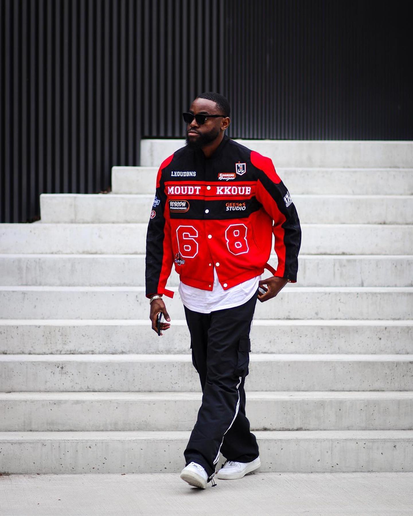 The Supermade Embroidery Baseball Suit Motorcycle Jacket