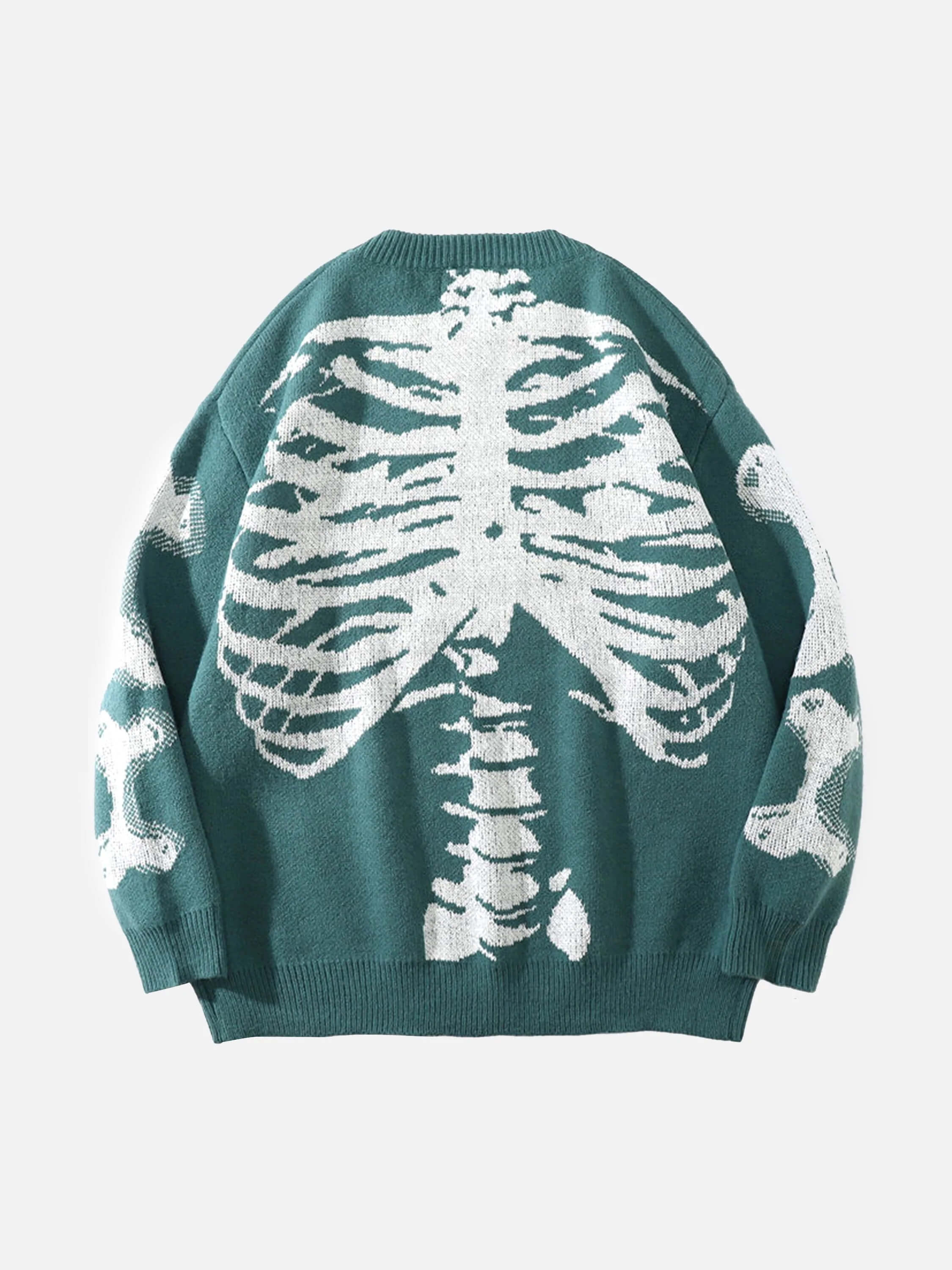 The Mudroads Skeleton Pattern Knit Sweater-2226