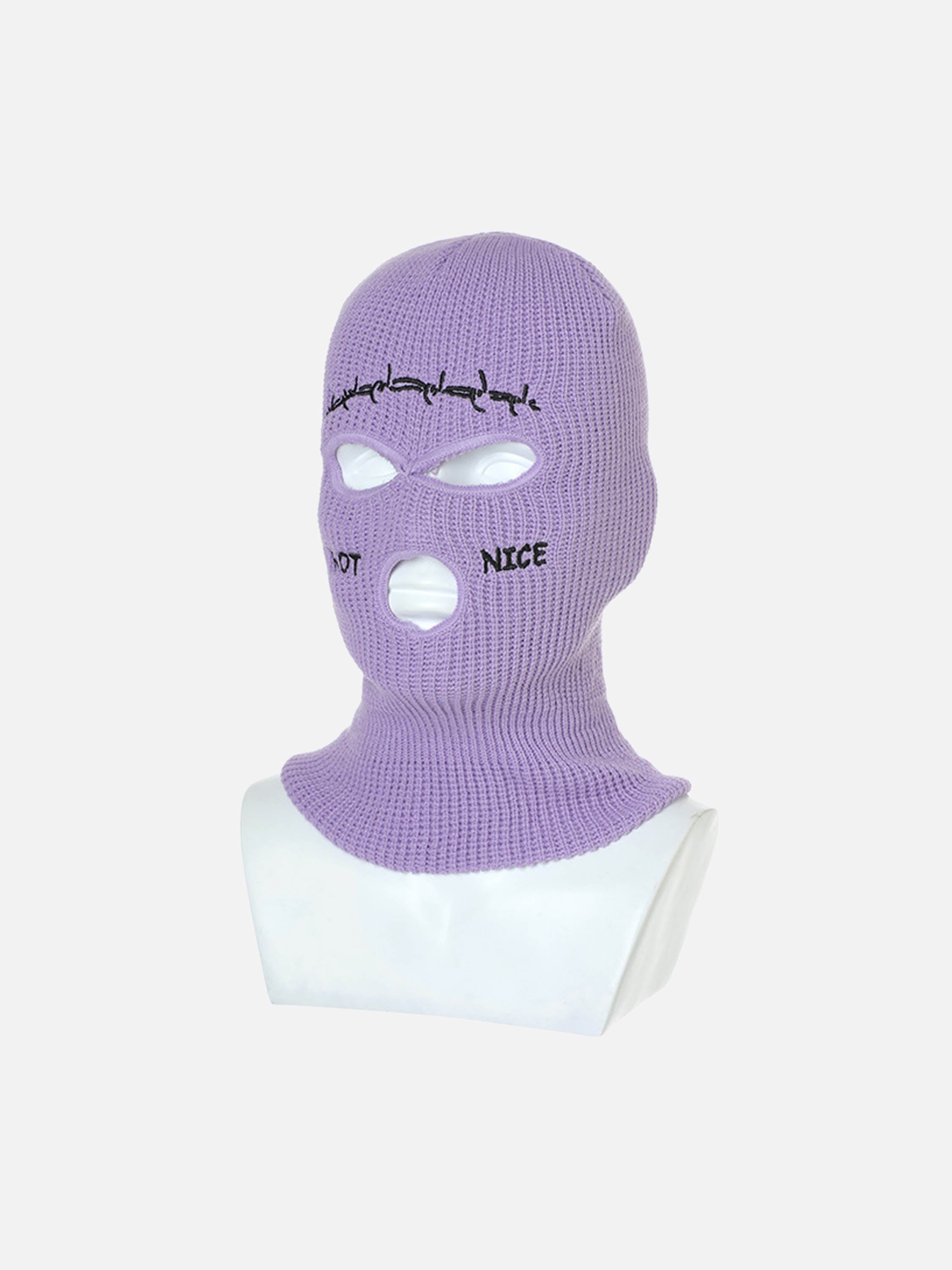 Retro Hip-hop Fun Knitted Warm Ear Protection Mask Headgear - 2361