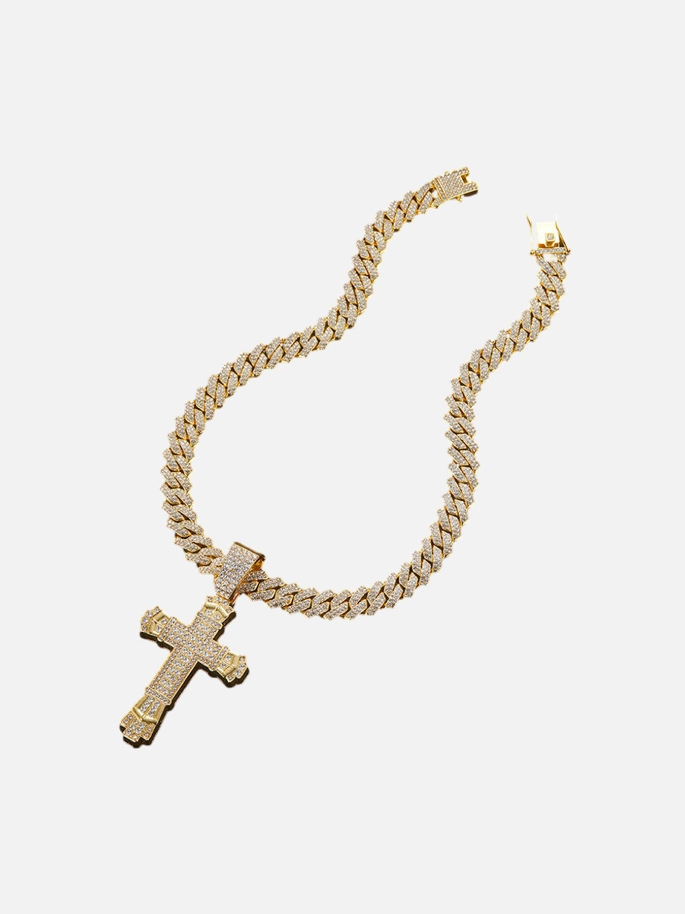 Diamond Large Cross Necklace - 2387