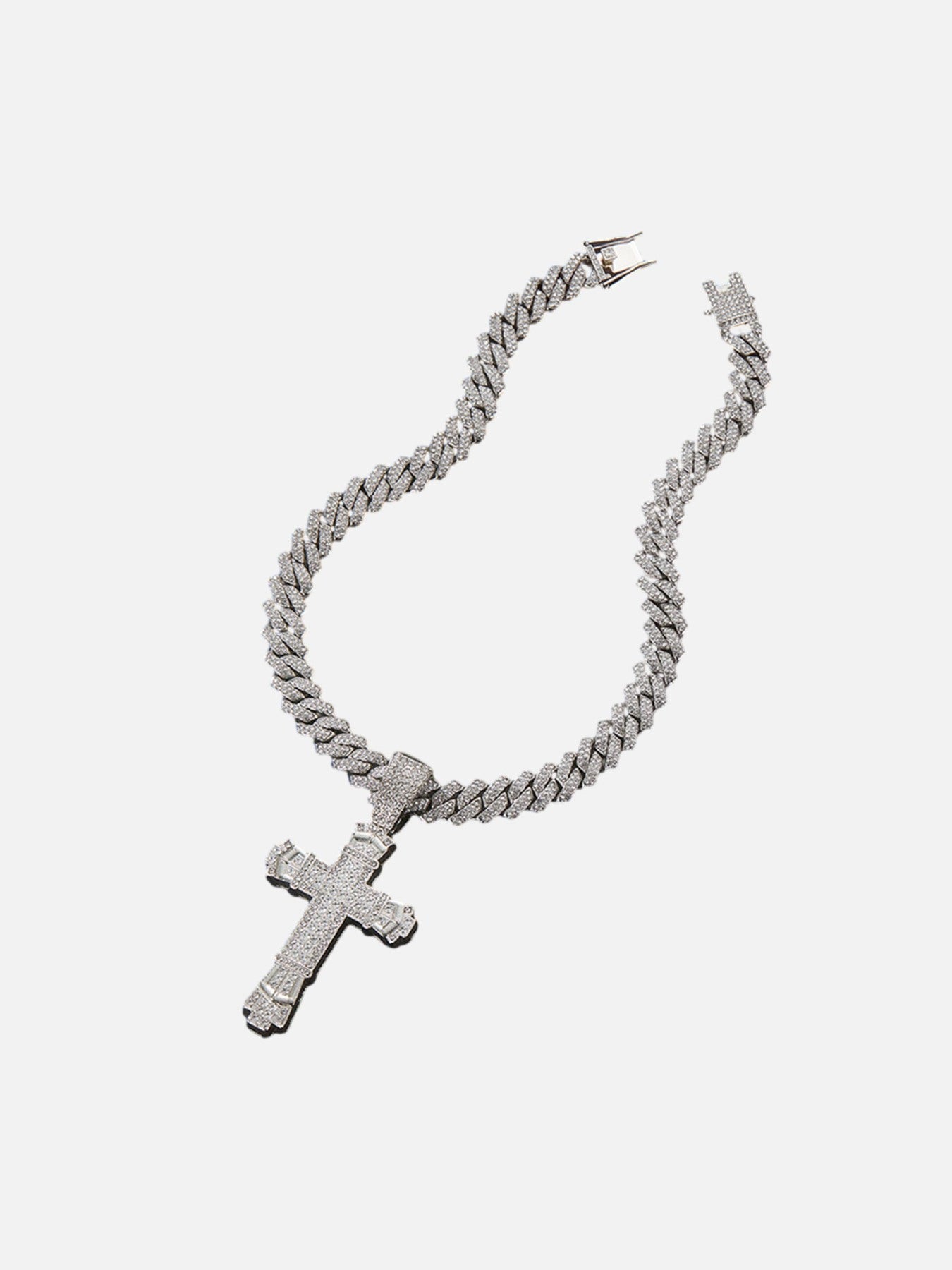 Diamond Large Cross Necklace - 2387