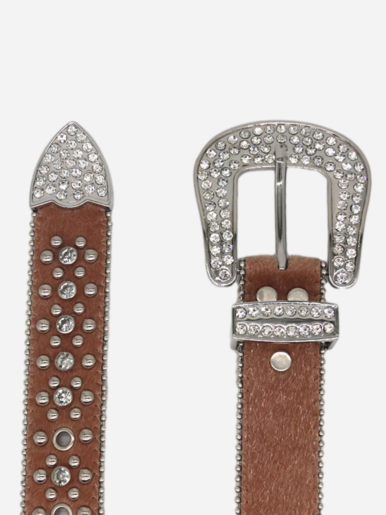 Hip Hop Punk Rhinestone Belt- 2345