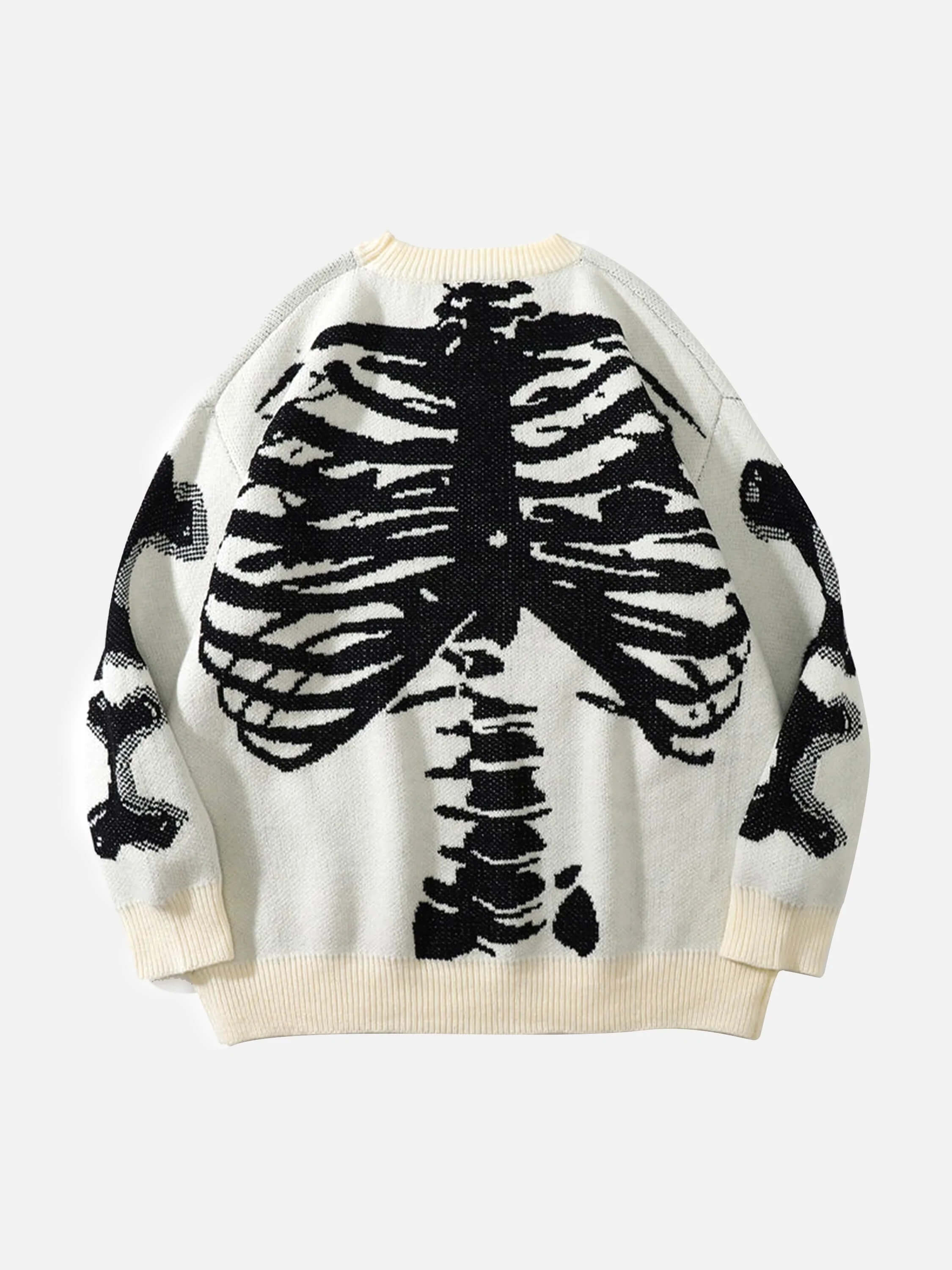 The Mudroads Skeleton Pattern Knit Sweater-2226