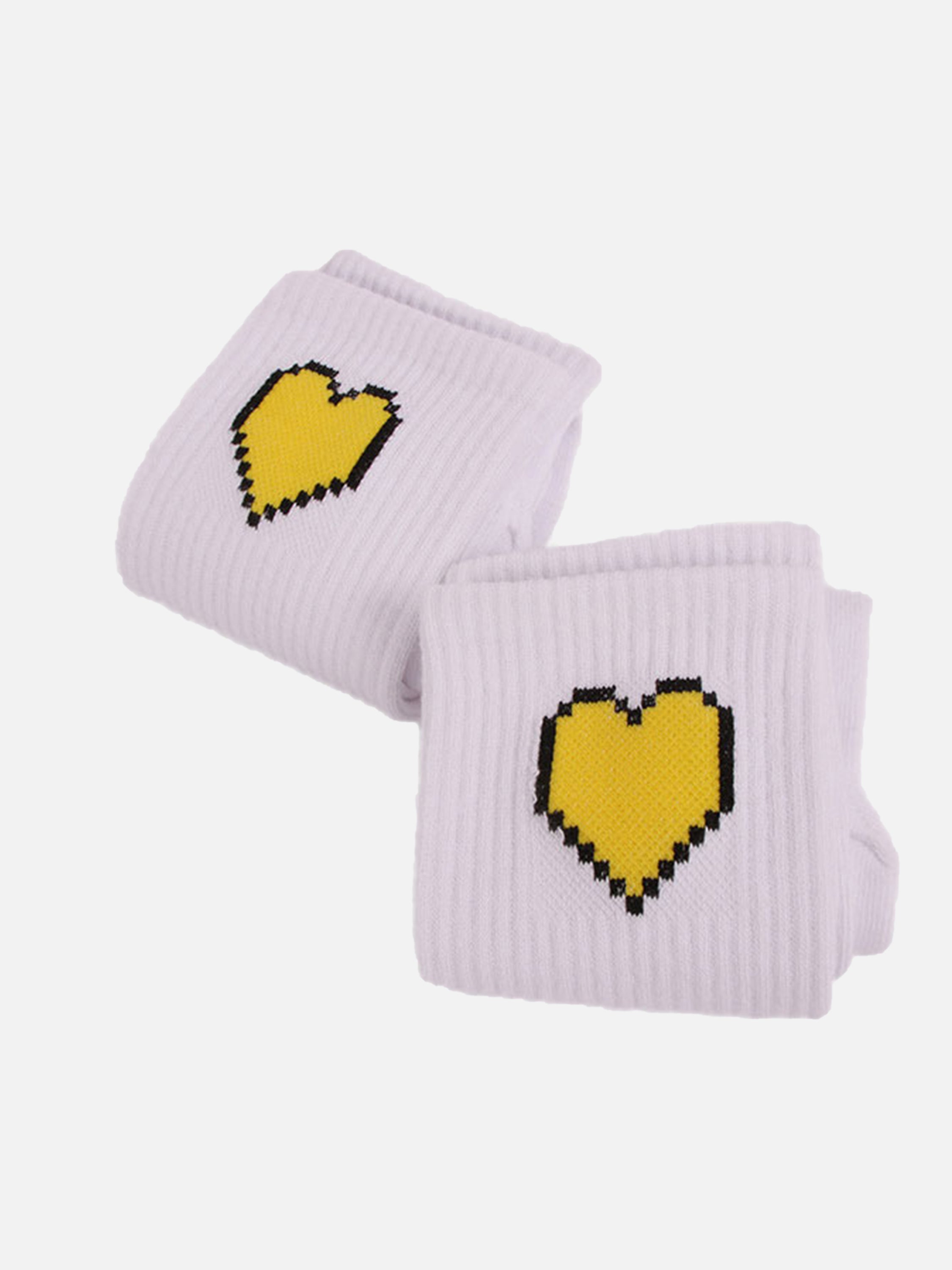 Hip-hop Fun Love Heart Long Socks For Couples - 2374