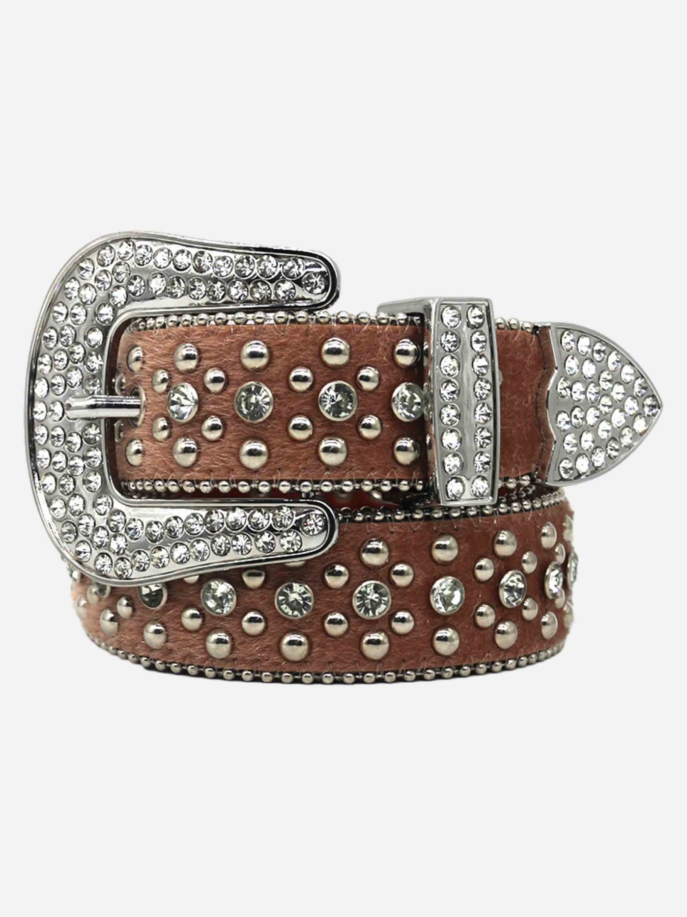 Hip Hop Punk Rhinestone Belt- 2345