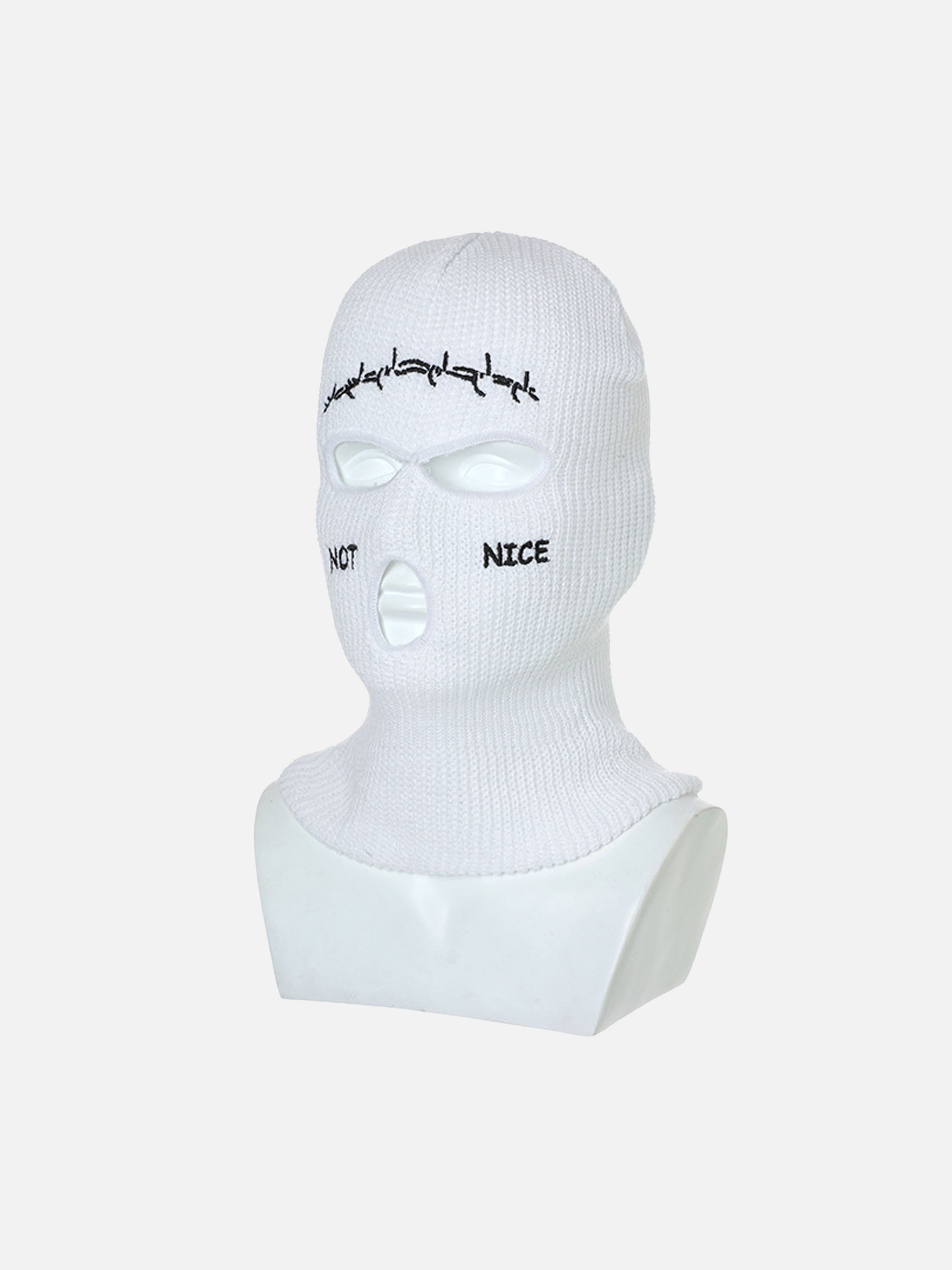 Retro Hip-hop Fun Knitted Warm Ear Protection Mask Headgear - 2361