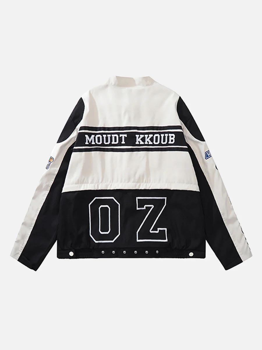 Embroidery Baseball Suit Motorcycle Jacket