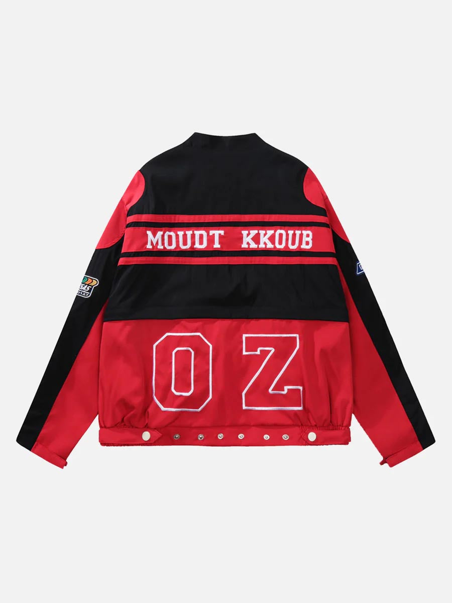 Embroidery Baseball Suit Motorcycle Jacket