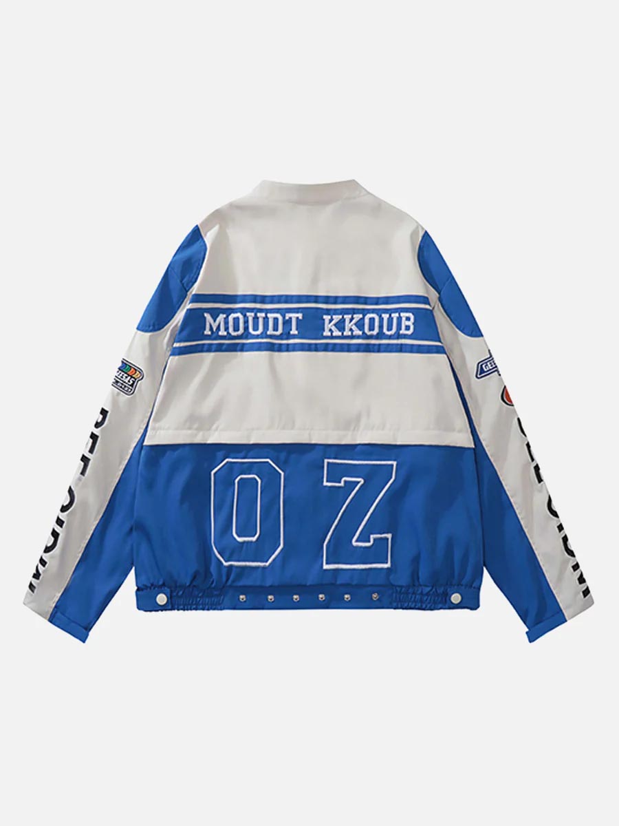 Embroidery Baseball Suit Motorcycle Jacket