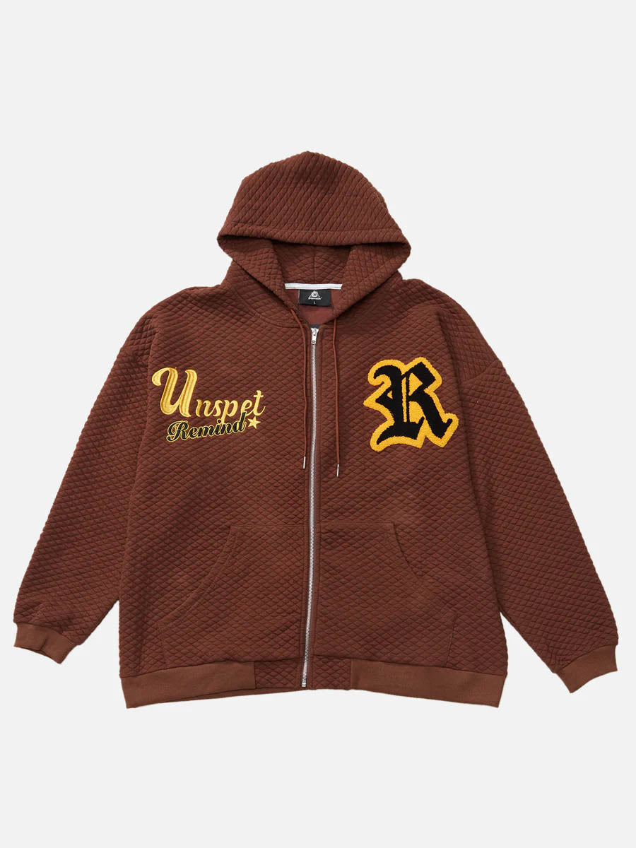 Letter Embroidered Hoodie