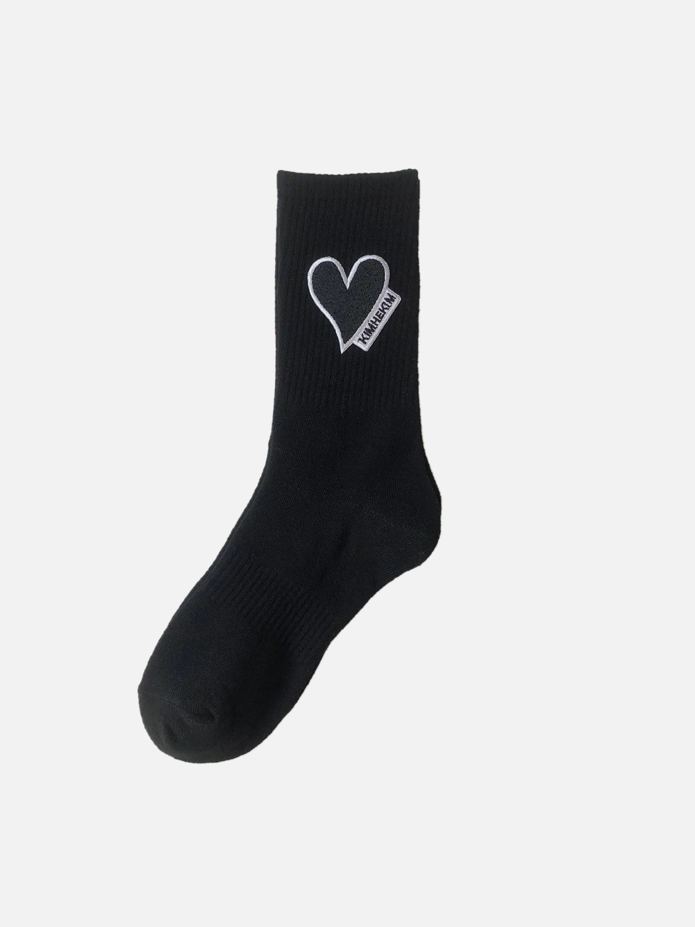 Heart Embroidered Stockings - 2378