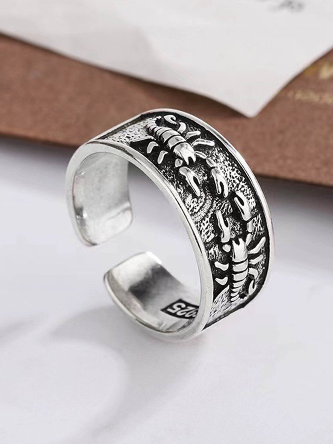 Personalized Scorpion Ring - 2389