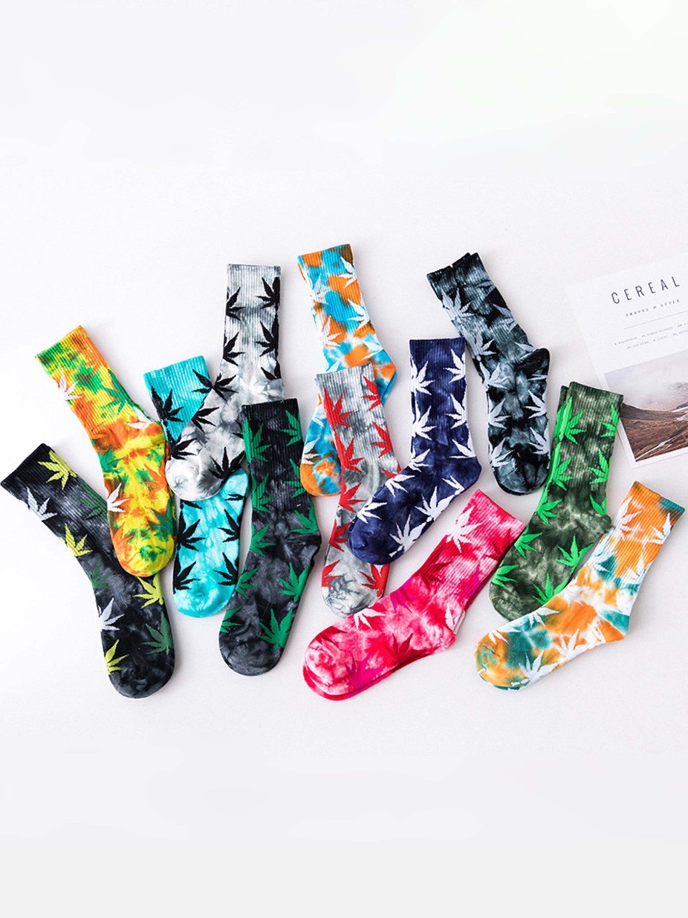 Tie-Dye Mid-Calf Socks