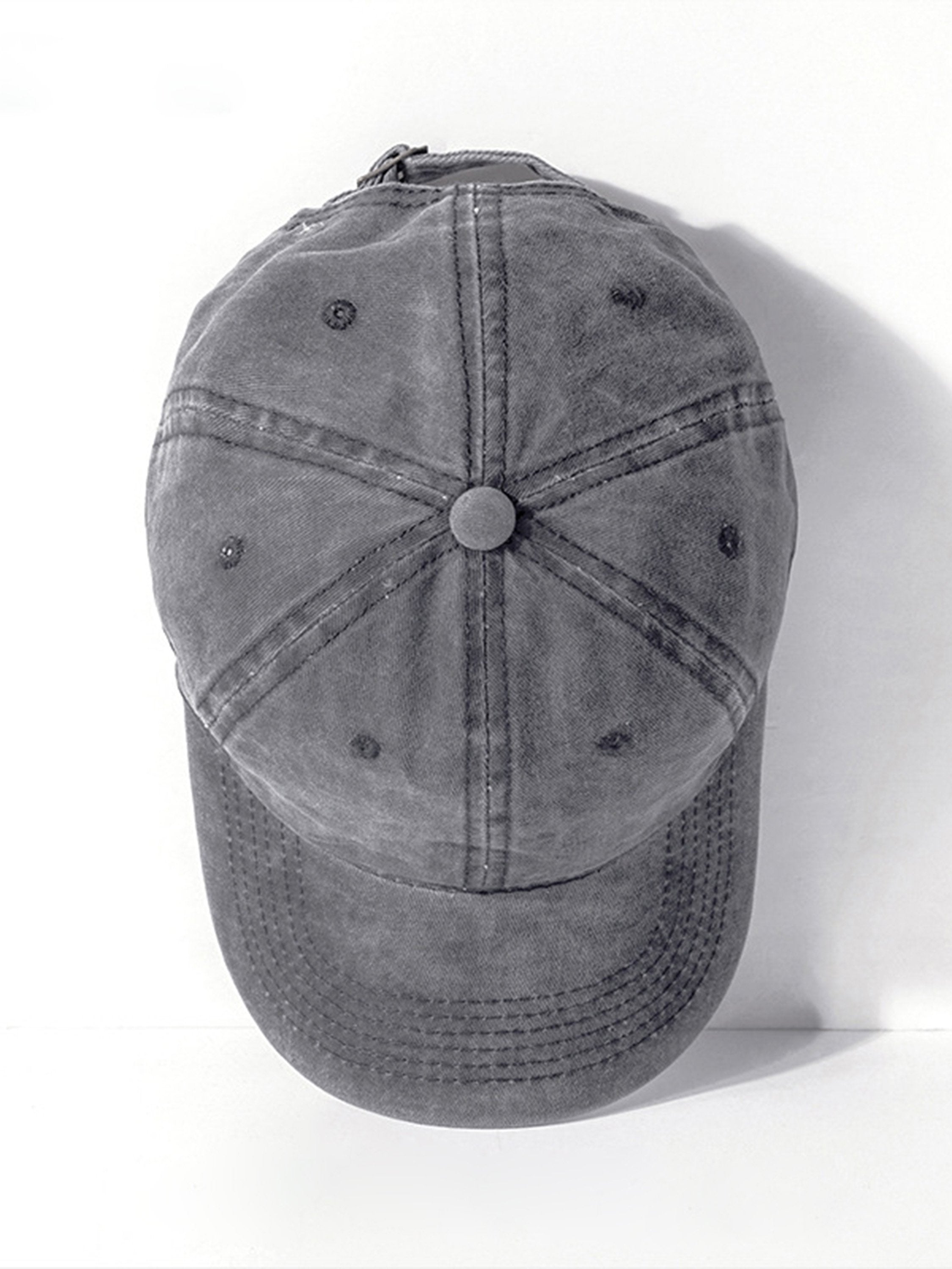 The Supermade Men Solid Color Heavy Washed Canvas Cap -1072 - SuperMade®