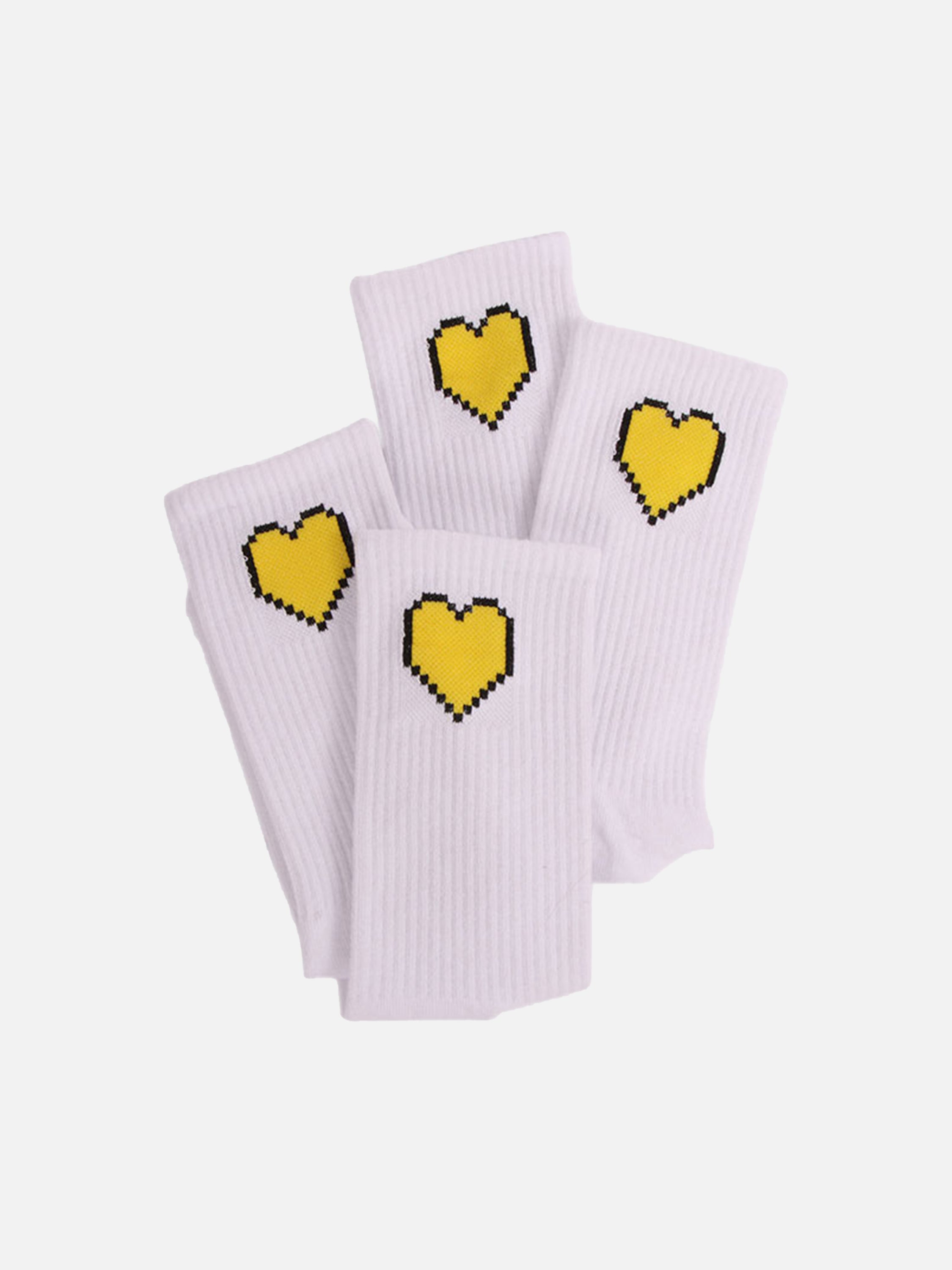 Hip-hop Fun Love Heart Long Socks For Couples - 2374