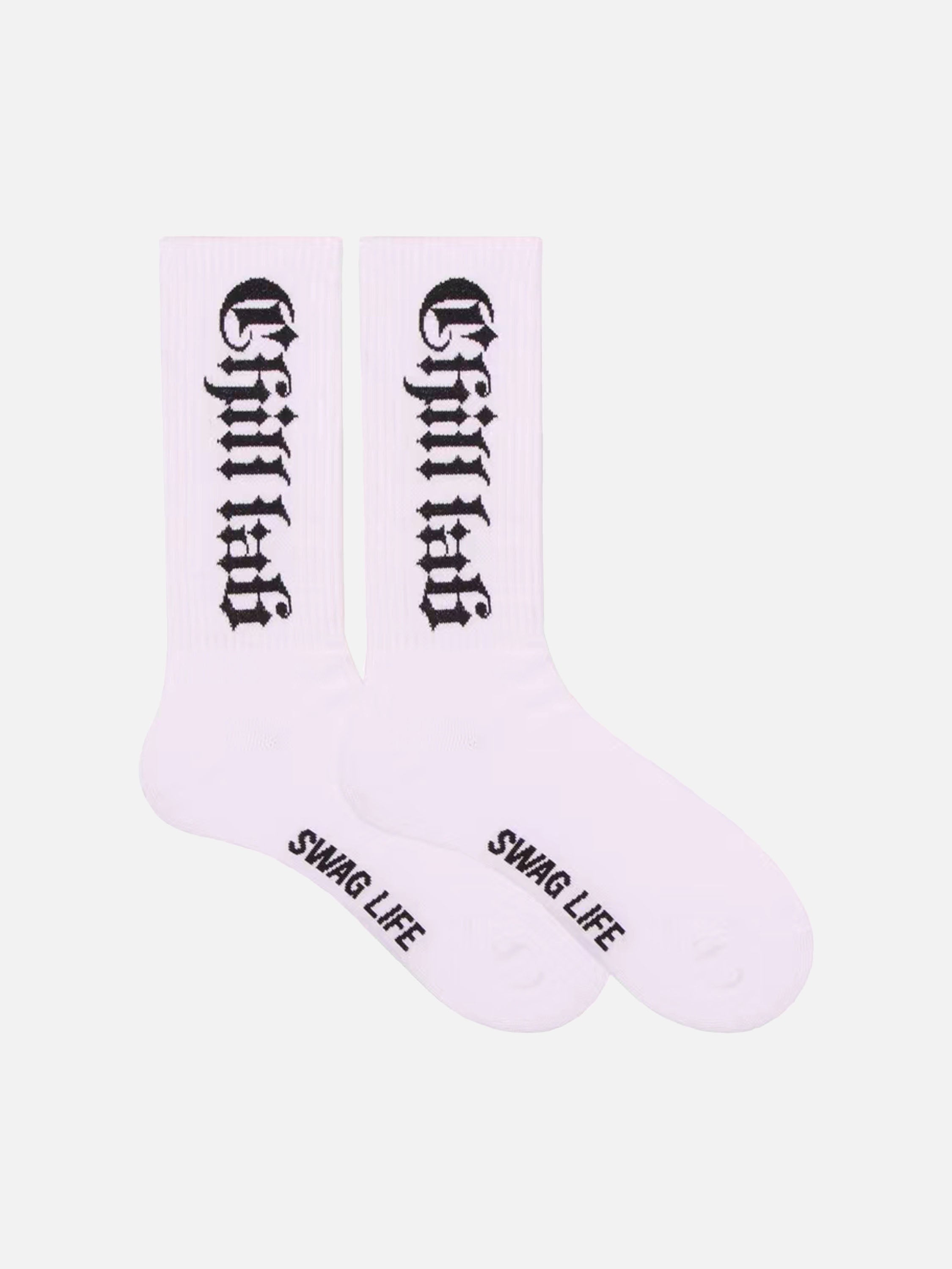 Street Hip Hop Gothic Font Stockings - 2377