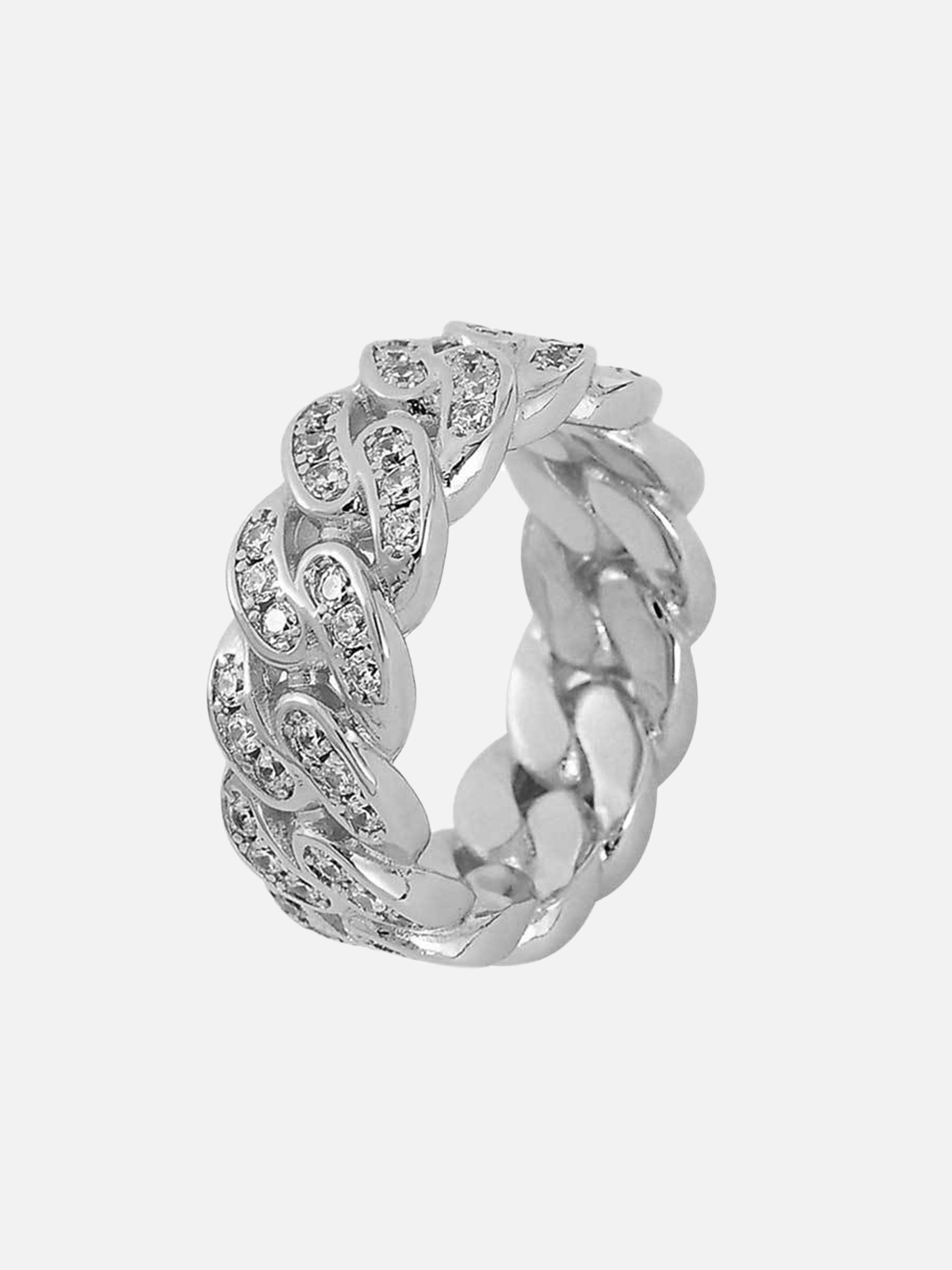 European And American Hip Hop Zirconia Cuba Ring - 2398