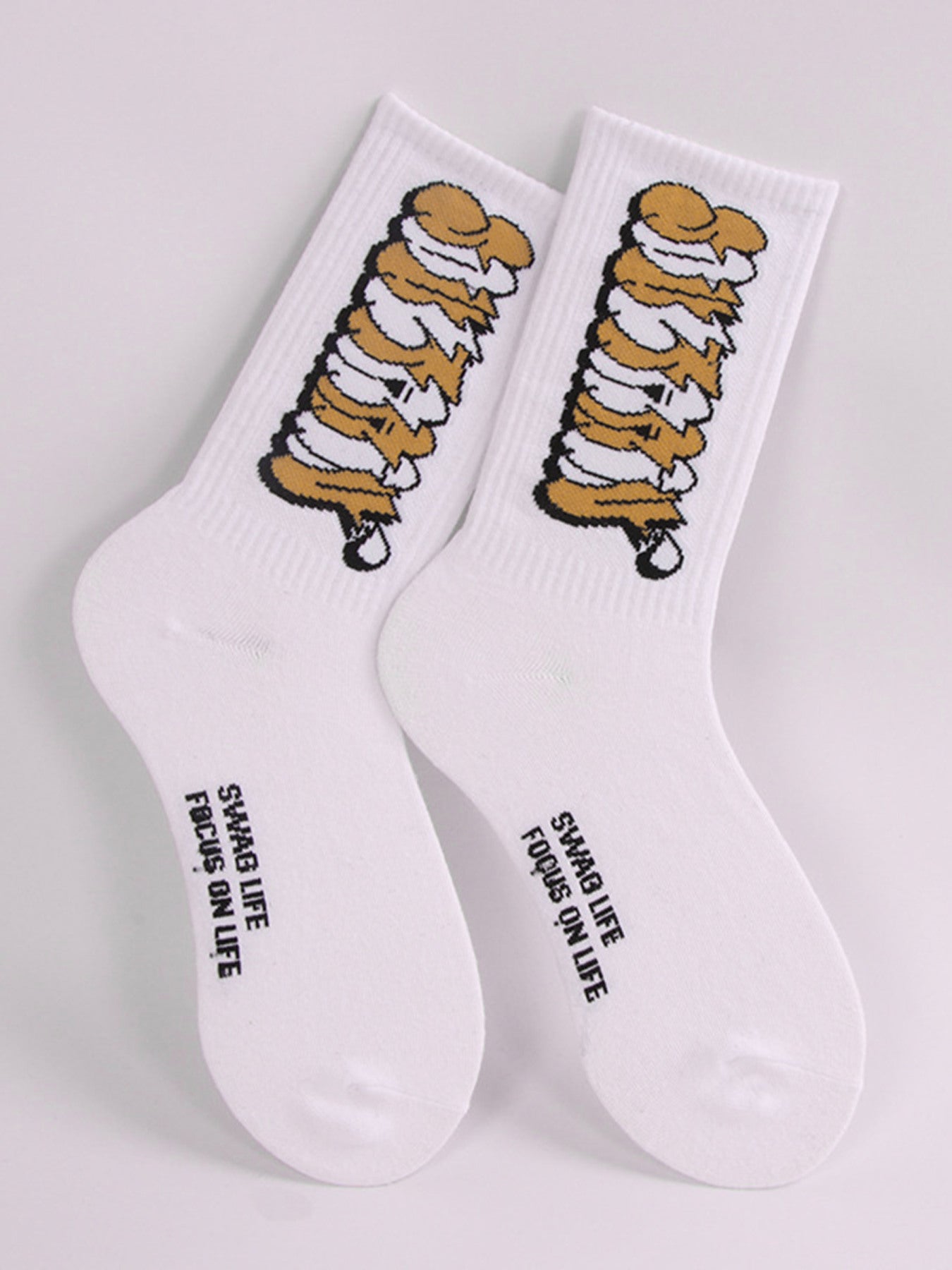 Hip-hop Hand-painted Graffiti Letters Socks - 2381