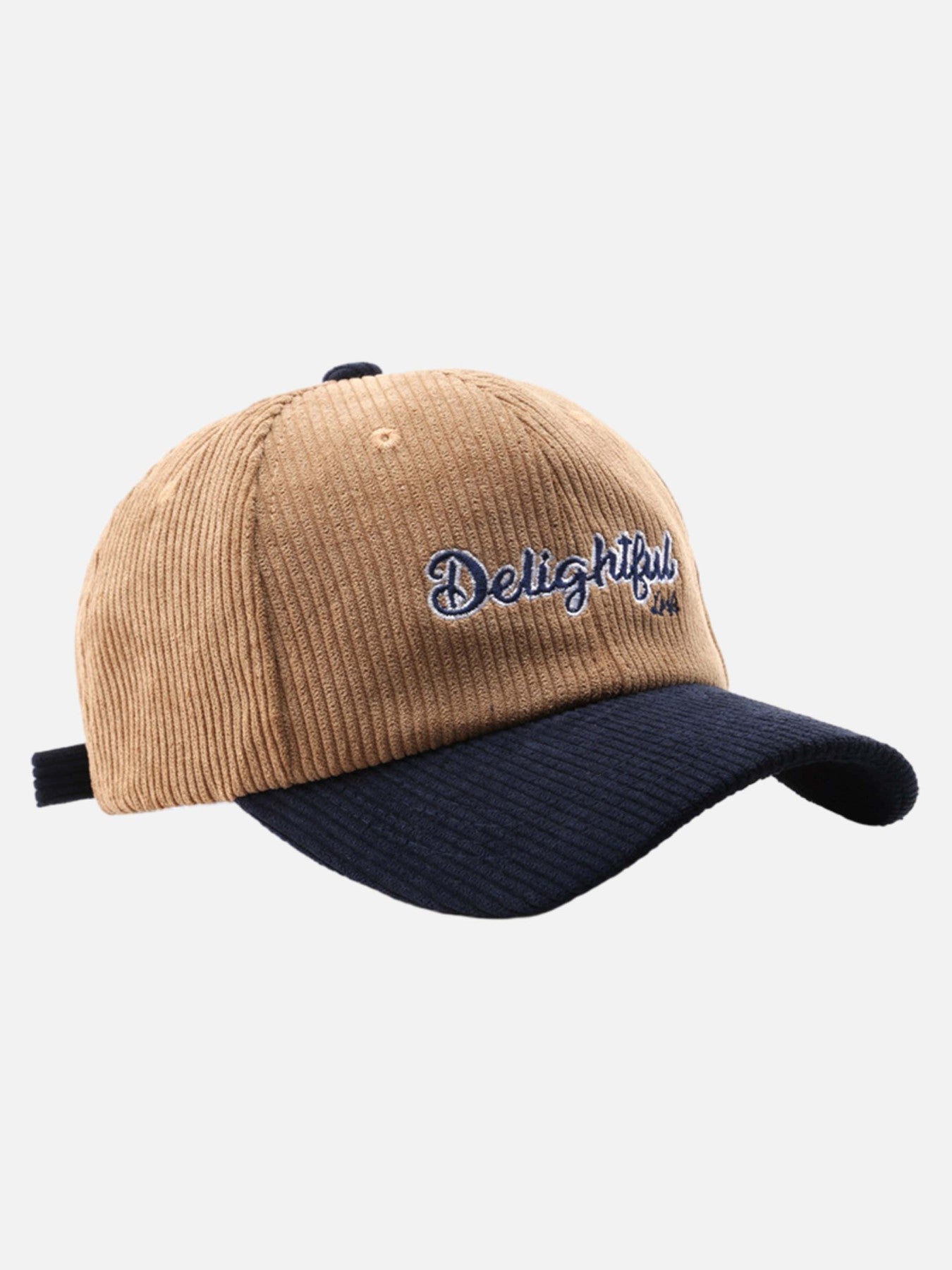 Corduroy Colorblocked Cap - 2352