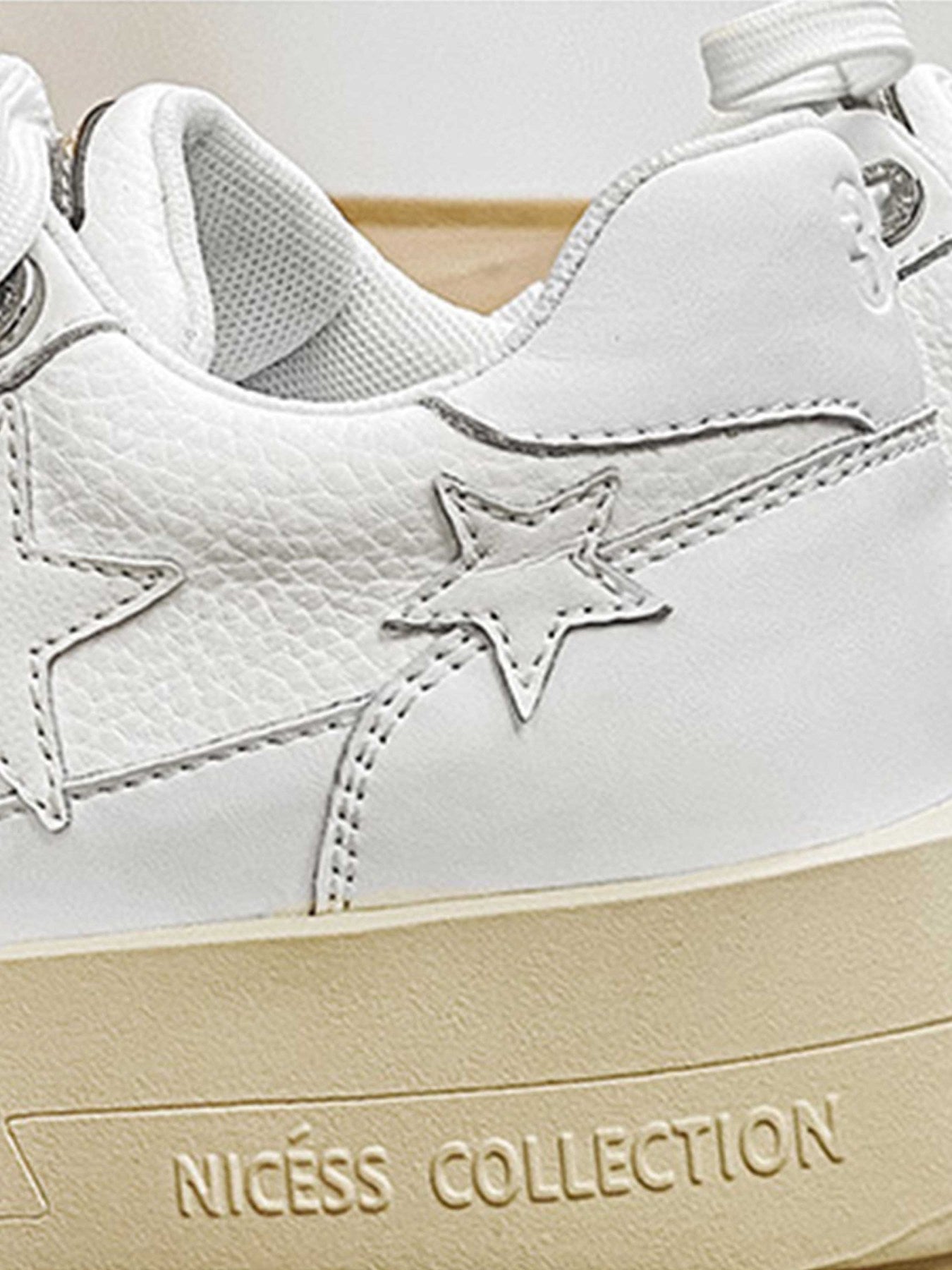 Low Top Thick Bottom Stars Board Shoes - 23447